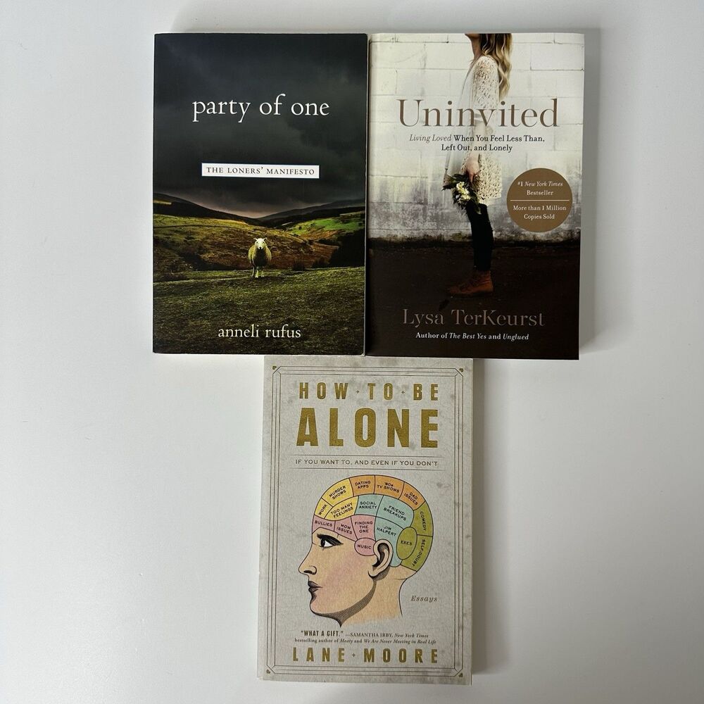 Adult Non Fiction Book Lot 3 Paperbacks‎ Self Help Lonliness Biography